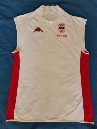 Official T - Shirt Serbian Olympic Team Olympic Games Beijing 2008 Size L Cappa