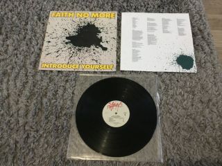 Faith No More “introduce Yourself” Usa 1987 Vinyl Lp,  Inner