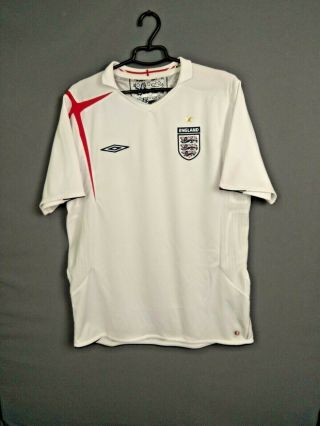 England Jersey 2005/07 Home Large Shirt Mens Football Trikot Camiseta Umbro Ig93