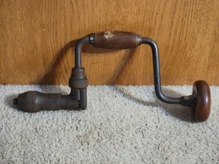 Vintage Stanley Ratchet Hand Brace Drill - No.  945 - 8 In