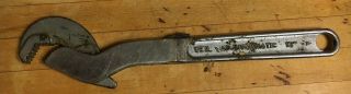 Vintage Weil Adjustamatic 12 " Adjustable Speed Wrench Drop Forged Tool Steel
