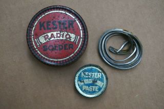 Vintage Kester Radio Solder & Soldering Paste