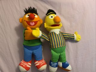 Sesame Street Bert And Ernie Plush 10 Inches Tall