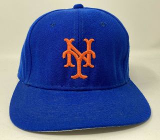 Vintage York Mets The Pro Wool Sports Specialities Fitted Hat Cap Size 7 90s