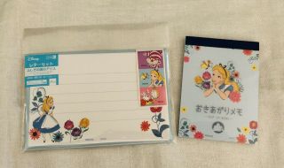 Disney Alice In Wonderland Letter And Envelope Set Pop Up Memo Daiso Japan