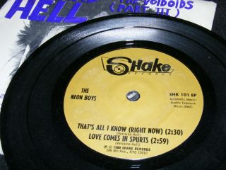 RICHARD HELL The Neon Boys 1980 EP TELEVISION That ' s All I Know w SLEEV 3