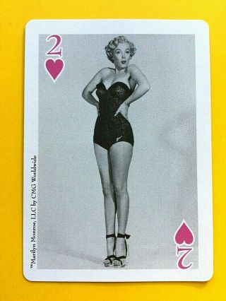 Young Marilyn Monroe In Swimsuit & Heels Single Swap Playing Card
