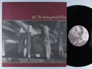 U2 The Unforgettable Fire Island Lp Vg,  Textured Cover