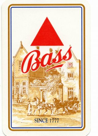 Horses Brewery Beer Ale Vintage Swap Cards Playing Card Joker Alcohol Advert