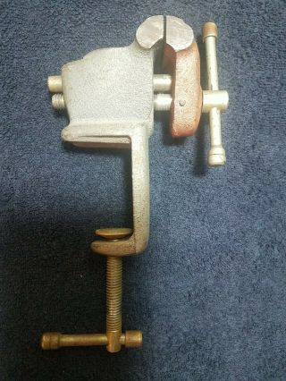 Vintage Small Clamp On Vise And Well Jeweler Gunsmith