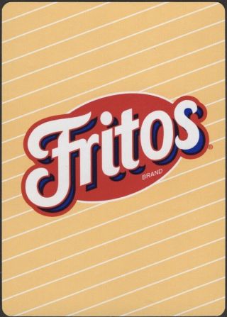 Playing Cards Single Card Old Wide Fritos Corn Chips Advertising Crisps Dip