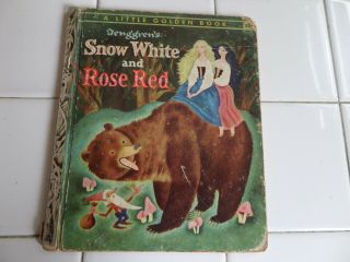 Snow White And Rose Red,  A Little Golden Book,  1955 (a Ed;vintage Children 