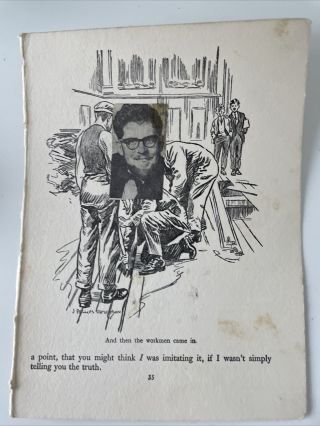 Old Newspaper Cut - Out Photograph Of Rolf Harris In A Child’s Scrapbook