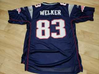 Reebok Authentic Wes Welker England Patriots Nfl Jersey,  Men’s Medium,  Vgc