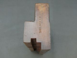 Wooden Moulding Plane 1 " Tongue Vintage Old Tool By Varvill & Son