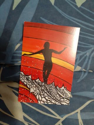 Surfing Design Postcard No Stamps