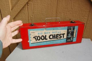 Big Boy Tool Chest Harrold Tool Co Columbia Ohio Vintage Steel Box 14 " X 5 " X 2 "