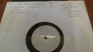 Roy Fox And His Band.  Nat Gonella Vocal.  78 Vinyl Test Pressing.
