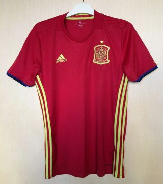 Spain National 2015\2016 Home Football Jersey Camiseta Soccer Maglia Shirt
