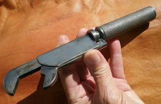 Vintage Boos Tool Corp.  Adjustable Wrench,  Hidden Gear Chrome Molybdenum 7.  75 "