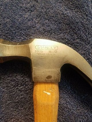 Vintage 16oz.  STANLEY 101 - 1/2 Drop Claw Hammer 13 