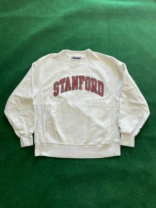 Vintage Champion Reverse Weave Stanford University Crewneck Sweatshirt Medium