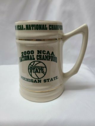 Vintage Michigan State Spartans Basketball 2000 Ncaa Champions Stein / Mug