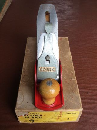 Vintage Boxed Stanley Acorn No.  4 Smoothing Plane