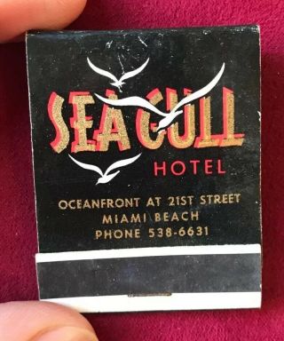 Matchbook Sea Gull Hotel Miami Beach Florida Unstruck