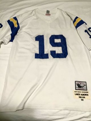 Vintage Lance Alworth Mitchell & Ness San Diego Chargers Jersey 1962 - 1970 Sz 54