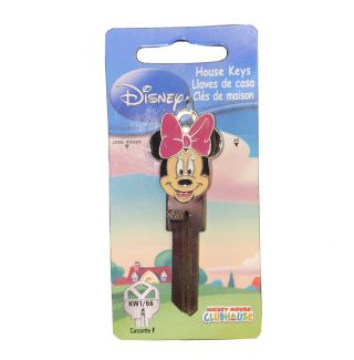 Minnie Mouse Shape Kwikset KW1 House Key Blank Authentic Disney House Key 2