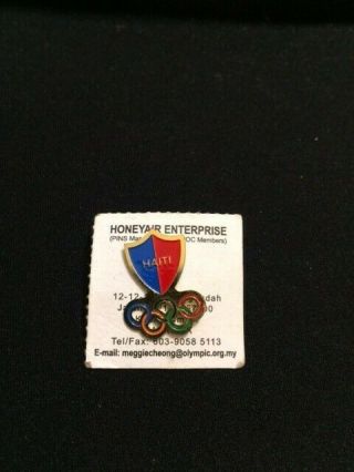 Haiti Olympic Committee Pin Noc Olympic Pin