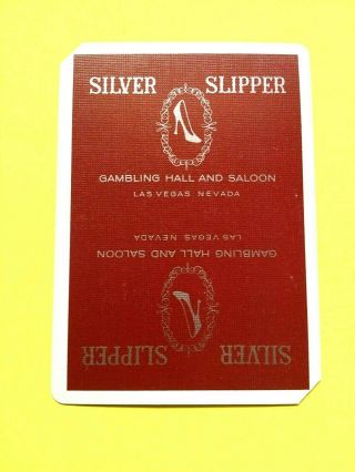 Silver Slipper Gambling Hall Casino Las Vegas Nv (closed 1988) Swap Playing Card