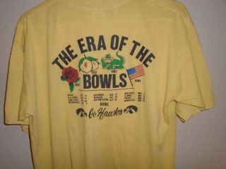 Vintage 1984 Iowa Hawkeyes Football Bowl Game T Shirt Xl