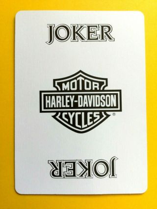 Harley Davidson Logo Joker Single Swap Playing Card