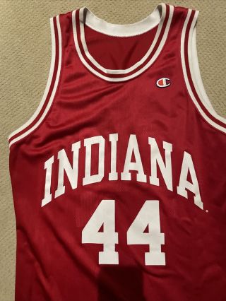Vintage Champion Indiana Hoosiers 90’s College Basketball Jersey Size 44.