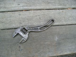 Vintage S Type Bonney 8 " Adjustable Wrench