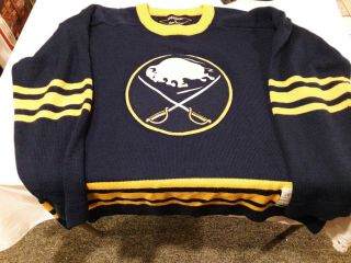 Vintage Buffalo Sabres Roger Edwards (reebok) Jersey / Sweater Size L