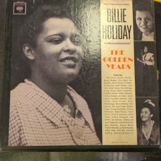 Record Album Billie Holiday The Golden Years 3 - Record Set W/booklet Lp Vg
