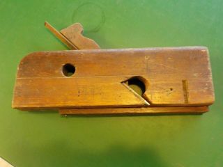 Vintage 10.  5 " Wooden Molding Plane With A.  75 " Blade (sb)
