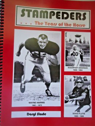 Stampeders: The Years Of The Horse By Daryl Slade - Cfl Canadian Football Book