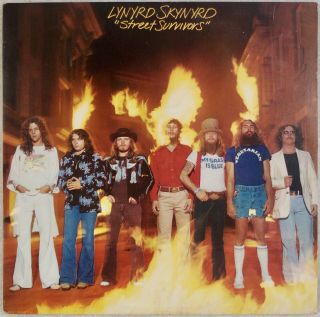 Lynyrd Skynyrd: Street Survivors Us Mca W/ Insert Vinyl Lp Flames Cover