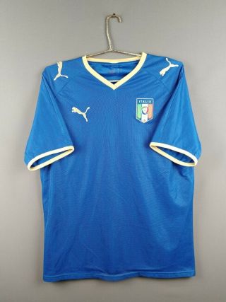 Italia Italy Jersey Medium 2008 2009 Home Shirt Puma Soccer Football Ig93