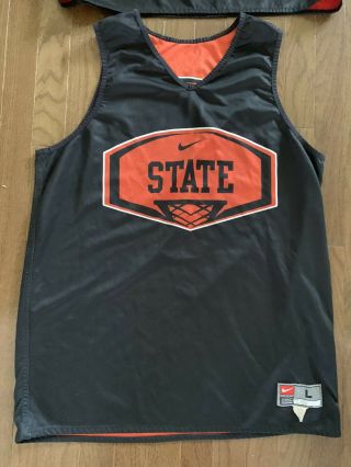 Oregon State Beavers Mens Practice Team Issue Basketball Jersey Large Nike