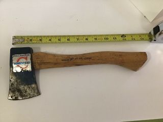 Vintage Collins Hatchet With Hickory Handle,  And Label.  14”
