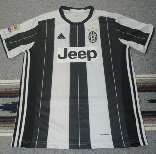 Adidas Juventus 2016 - 17 Home Soccer Jersey Size Xl Jeep Serie A