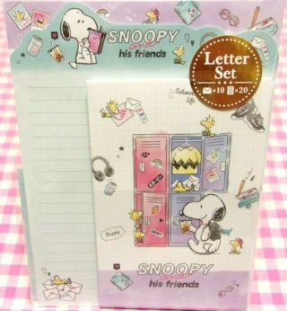 Kamio Japan / Peanuts Snoopy Woodstock Letter Set / Made In Japan 2020