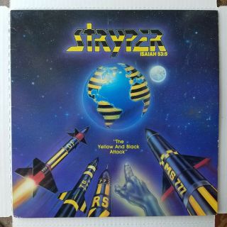 Stryper The Yellow And Black Attack 1984 Ep Nm Vinyl