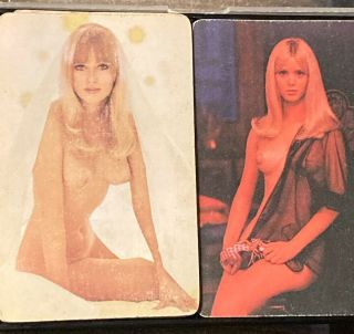 Playboy Playmate Playing Cards 2 Decks Vintage W/plastic Case