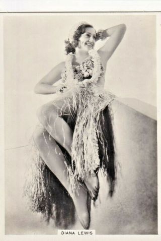 Diana Lewis - Ardath Hollywood Starlet Pin - Up/cheesecake 1939 Cig Card